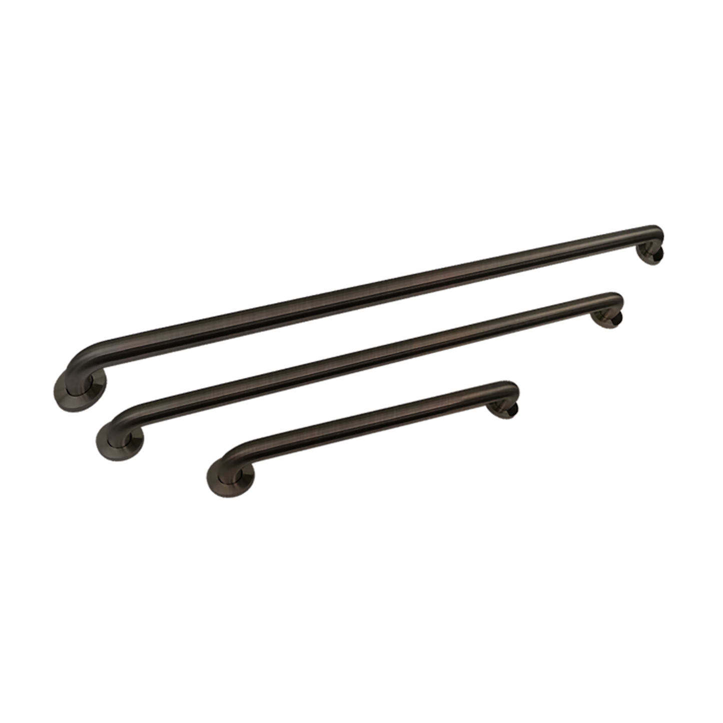 TMGB-18 Triple Matching Grab Bar Set of Three in Stainless Steel Construction