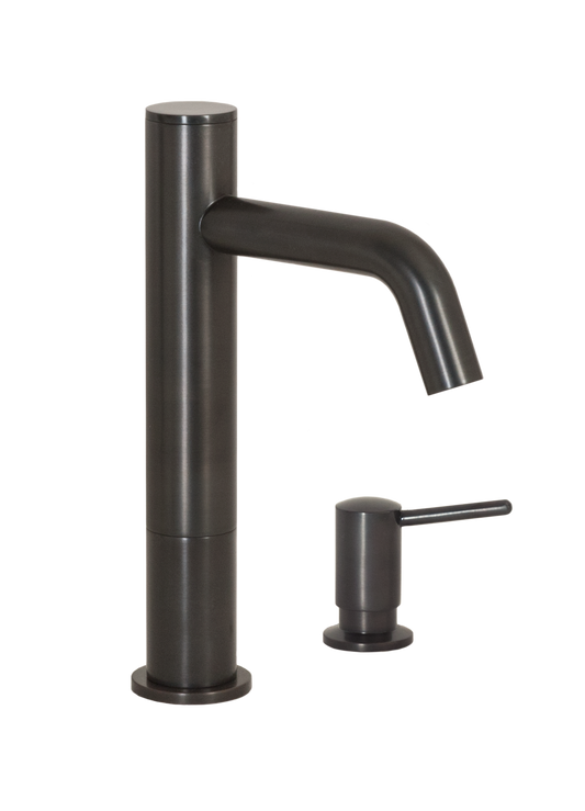 FA-3263S Automatic Faucet with 6” Spout Reach, 3” Riser and Manual Soap Dispenser In Oil Rubbed Bronze