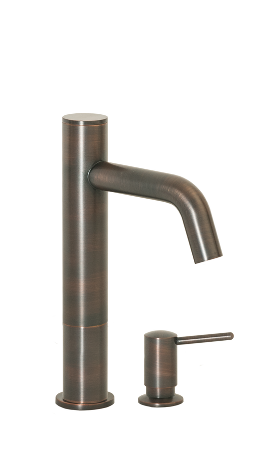 FA-3263S Automatic Faucet with 6” Spout Reach, 3” Riser and Manual Soap Dispenser In Venetian Bronze