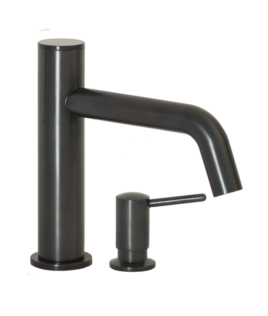 FA-3280S Automatic Faucet with 8” Spout Reach and Manual Soup Dispenser In Oil Rubbed Bronze