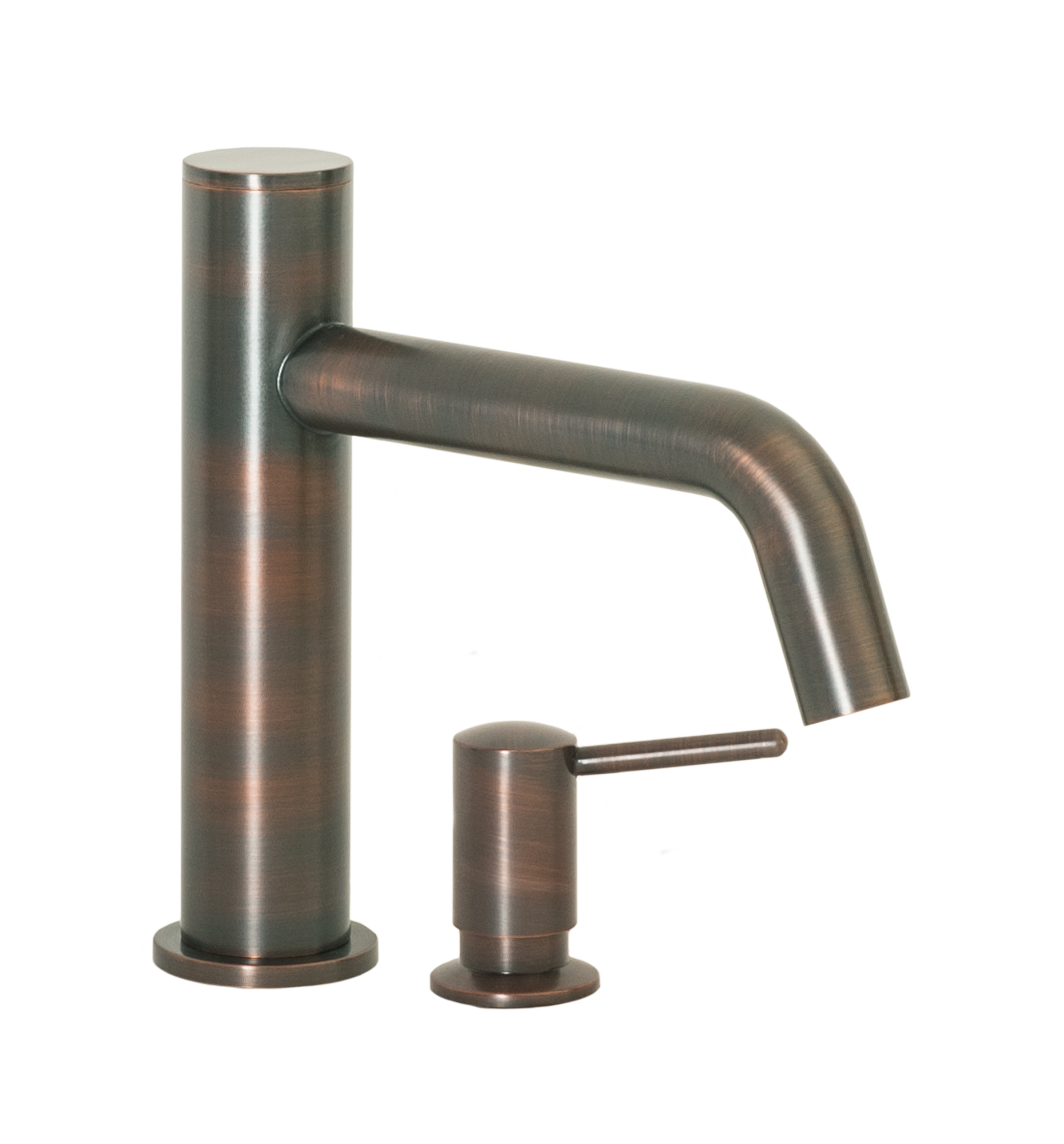 FA-3280S Automatic Faucet with 8” Spout Reach and Manual Soap Dispenser in Venetian Bronze