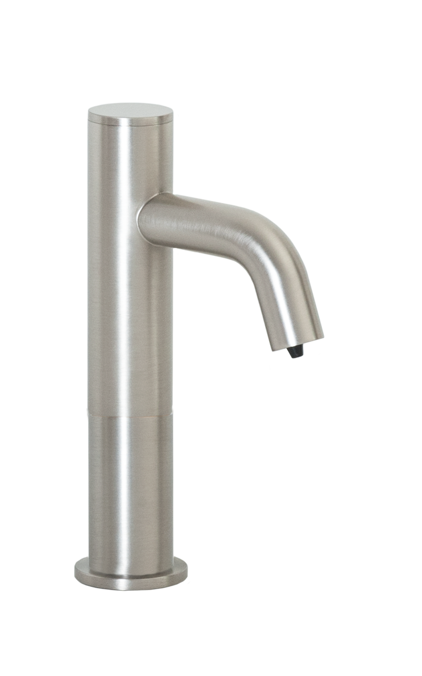PYOS-3203 Automatic Hands-Free Soap Dispenser with 3” Riser and 32oz. Bottle in Satin Nickel