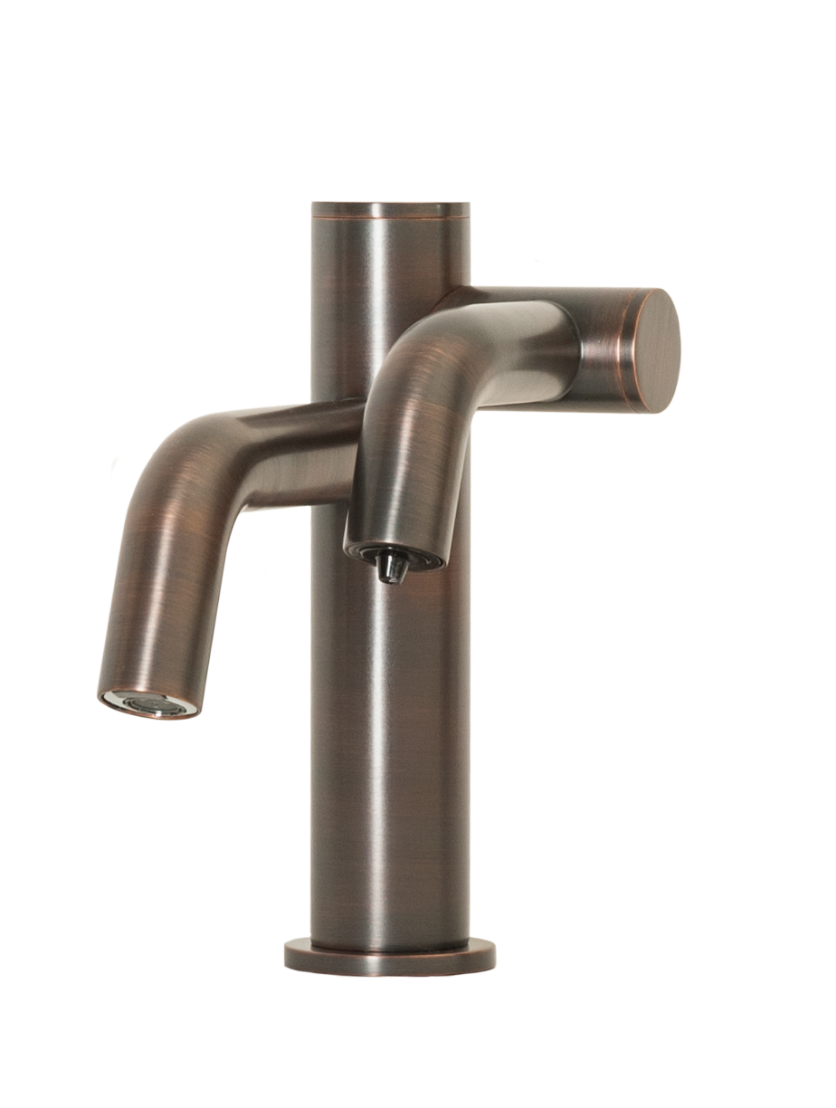 TiO-32 Two-in-One Automatic Faucet and Automatic Soap Dispenser with 32oz Bottle in Venetian Bronze