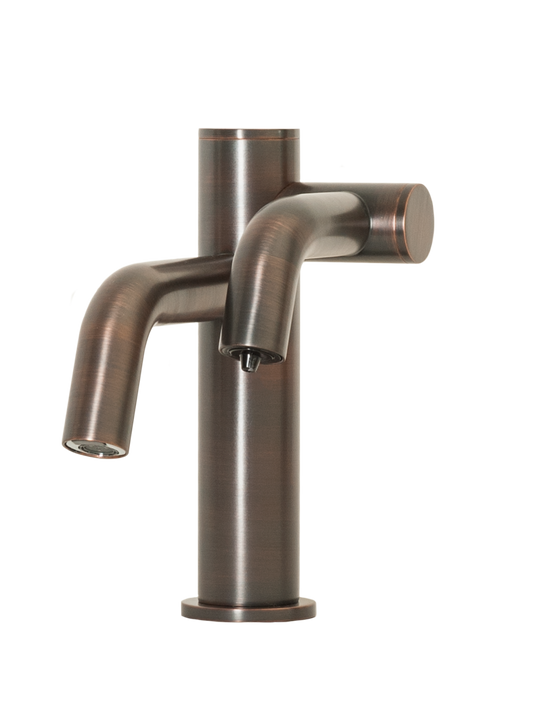 TiO-32 Two-in-One Automatic Faucet and Automatic Soap Dispenser with 32oz bottle In Venetian Bronze