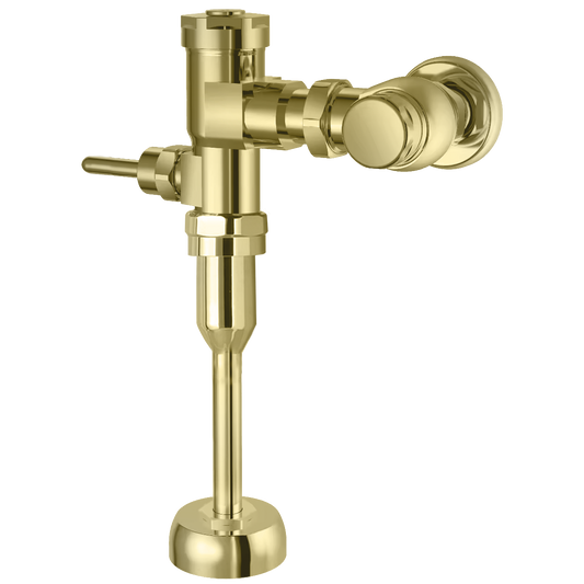 MUV-1 Manual Toilet Flush Valve in Polished Brass