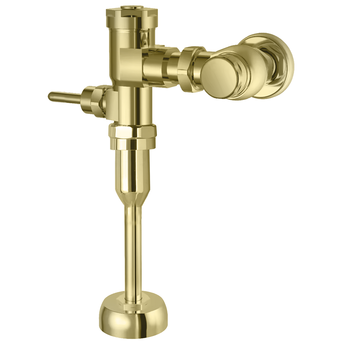 MUV-1 Manual Toilet Flush Valve in Polished Brass