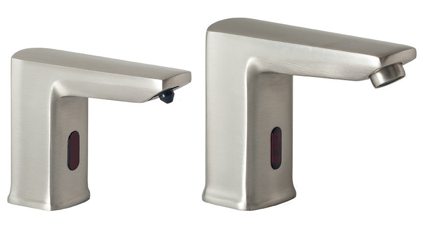 MP22 Matching Pair of Faucet and Soap Dispenser in Satin Nickel