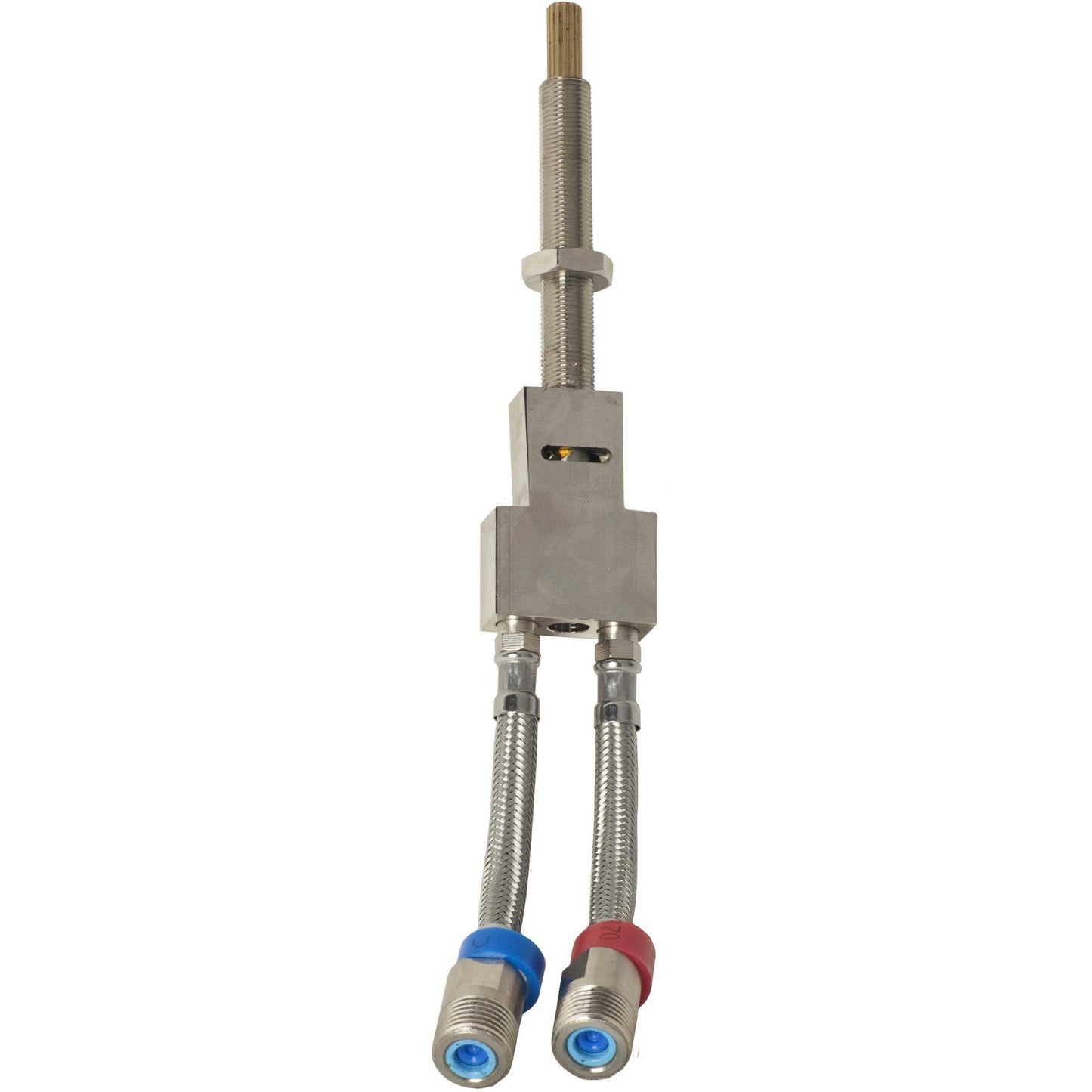 Mixing valve and hardware for on-the-deck installations with decorative trim (trim is not included)
