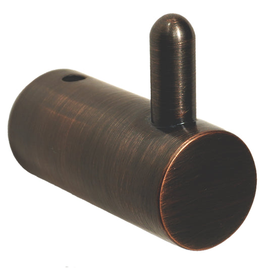 CHR-34 Surface-Mounted Single Coat Hook, Round Style in Venetian Bronze