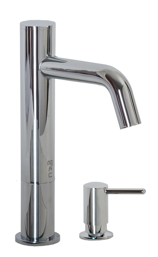 FA-3263S Automatic Faucet with 6” Spout Reach, 3” Riser and Manual Soap Dispenser