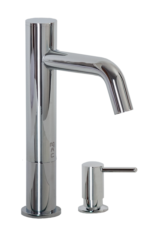 FA-3263S Automatic Faucet with 6” Spout Reach, 3” Riser and Manual Soap Dispenser