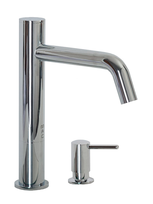 FA-3283S Automatic Faucet with 8” Spout Reach, 3” Riser and Manual Soap Dispenser