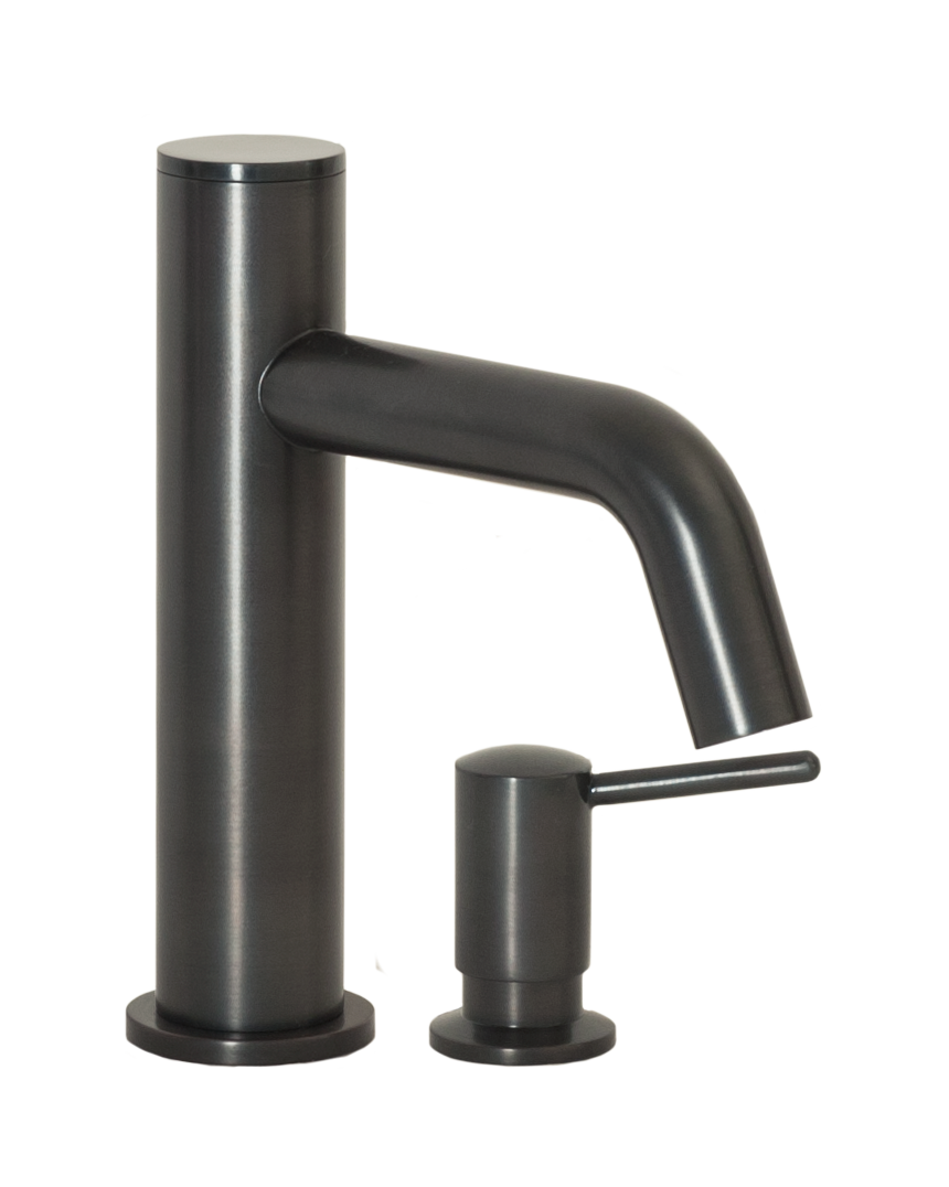 FA-3260S Automatic Faucet with 6” Spout Reach and Manual Soap Dispenser In Oil Rubbed Bronze