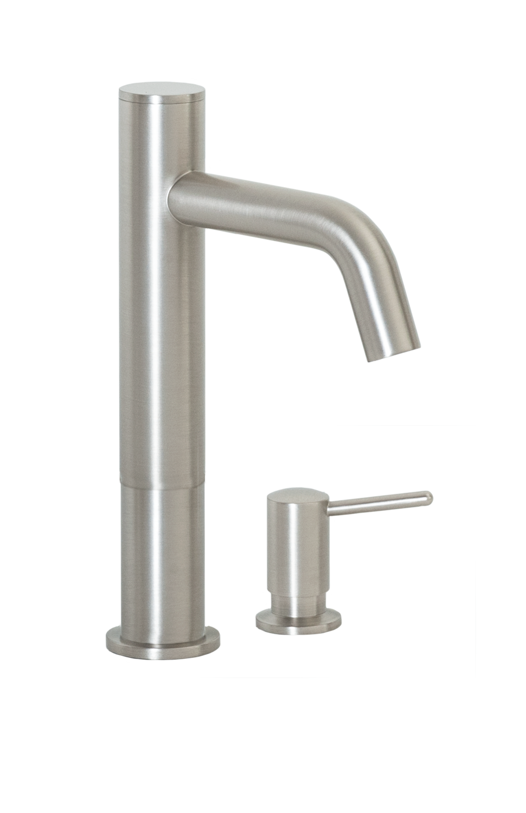 FA-3263S Automatic Faucet with 6” Spout Reach, 3” Riser and Manual Soap Dispenser In Satin Nickel