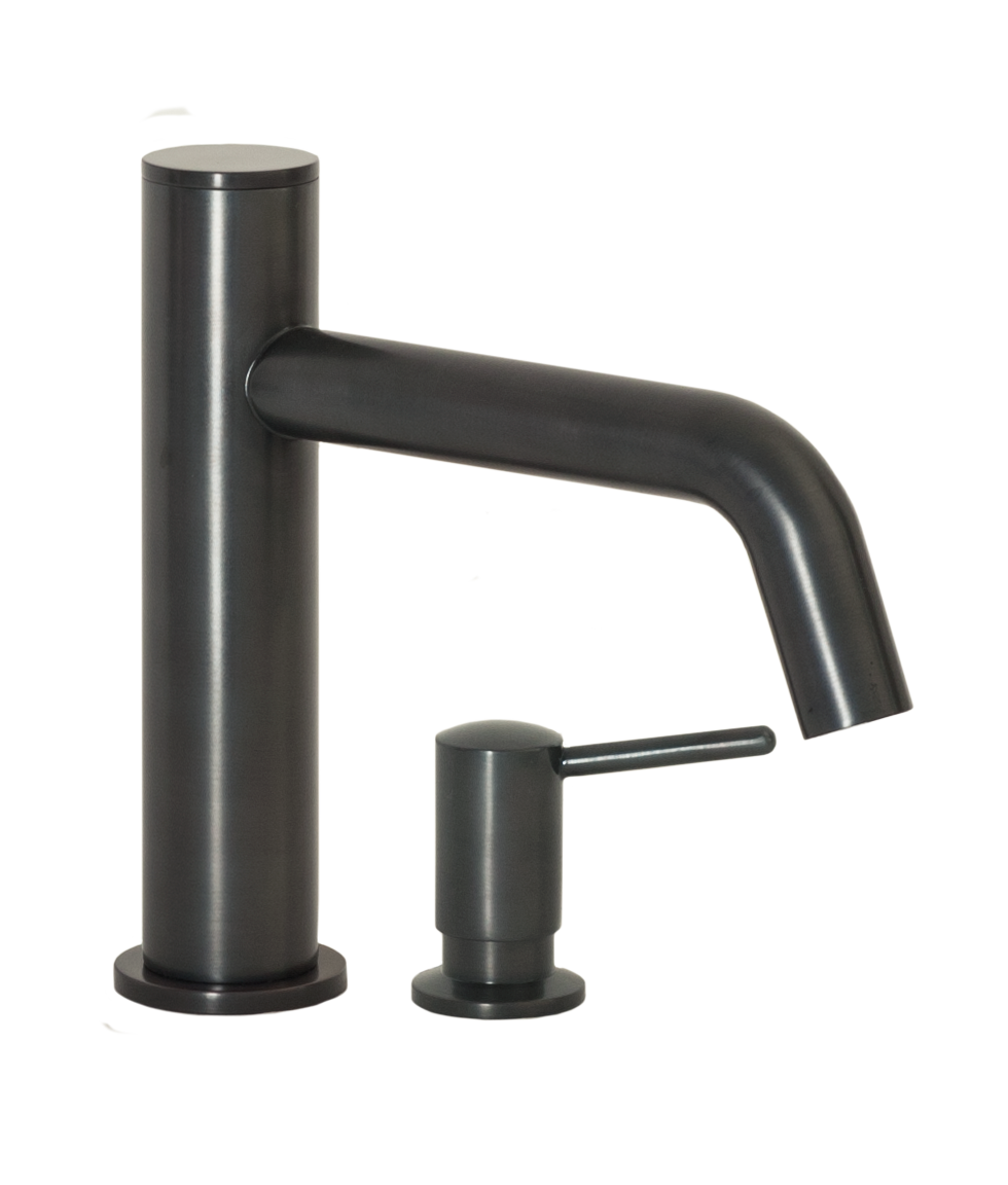 FA-3280S Automatic Faucet with 8” Spout Reach and Manual Soup Dispenser In Oil Rubbed Bronze