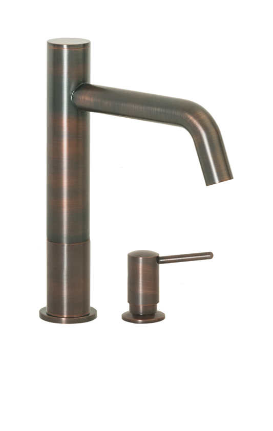 FA-3283S Automatic Faucet with 8” Spout Reach, 3” Riser and Manual Soap Dispenser In Venetian Bronze