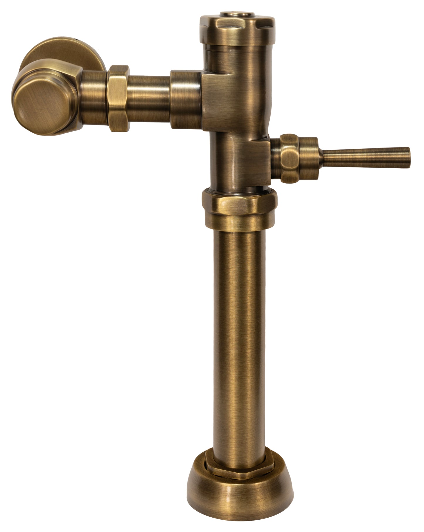 MTV-1 Manual TOILET Flush Valve in Antique Brass