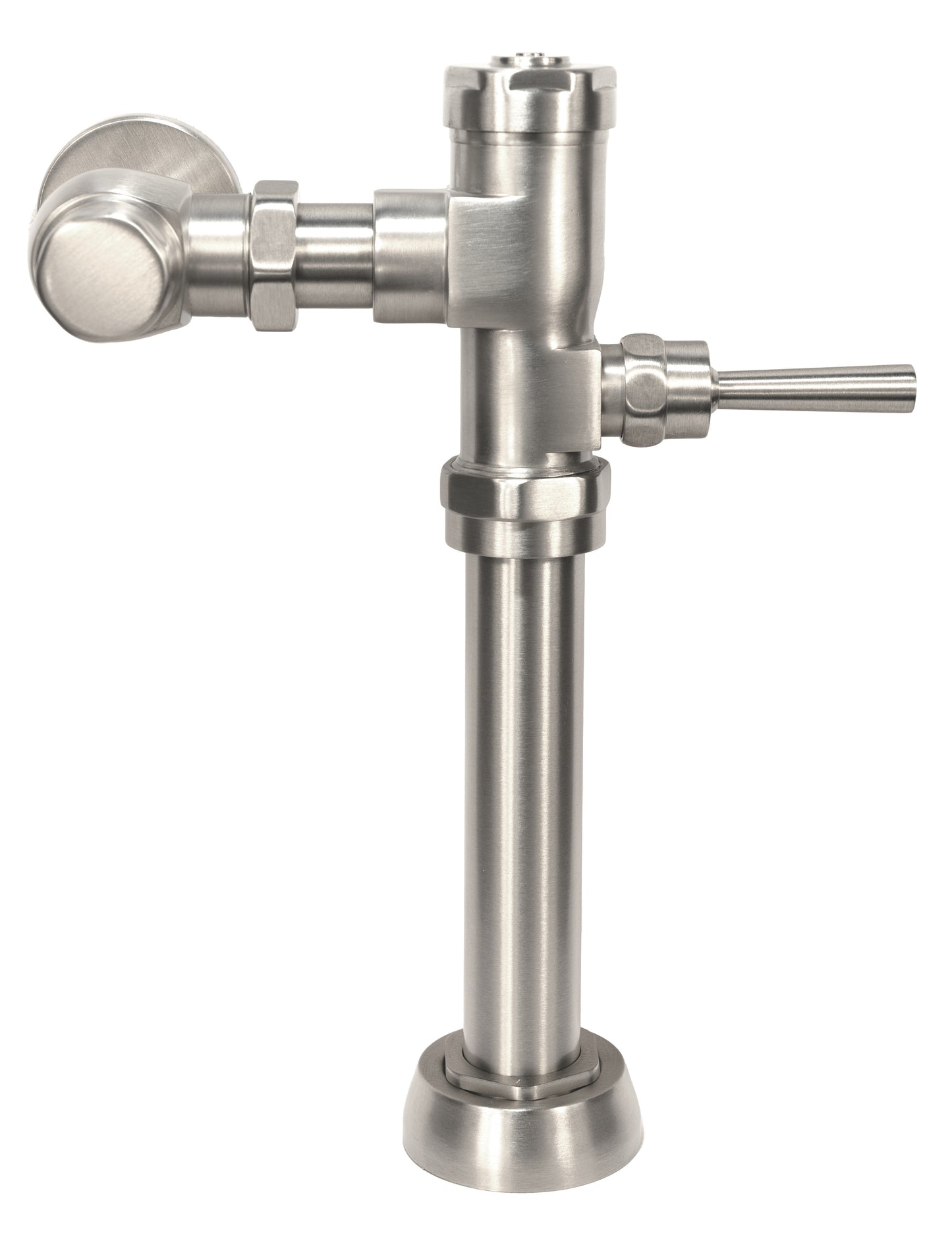 MTV-1 Manual TOILET Flush Valve in Satin Nickel