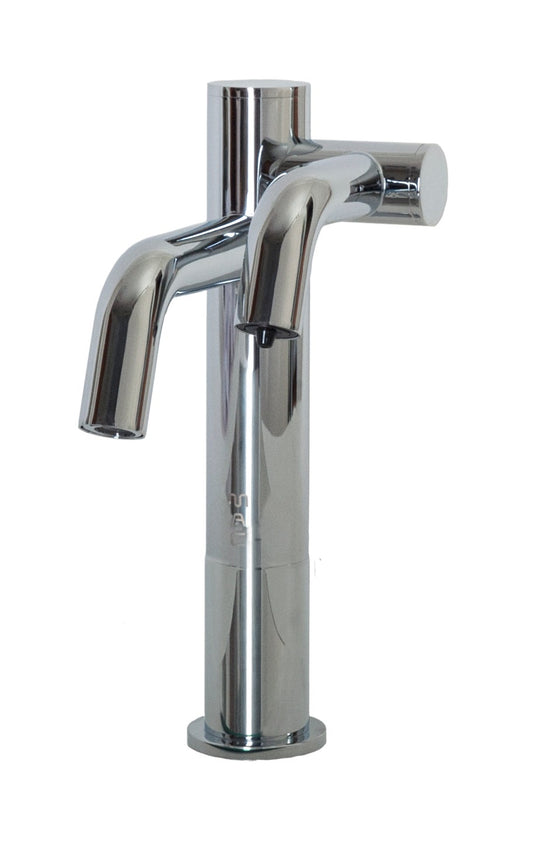 TiO-324 Two-in-One Automatic Faucet and Automatic Soap Dispenser with 4" Riser for Vessel Sink Applications