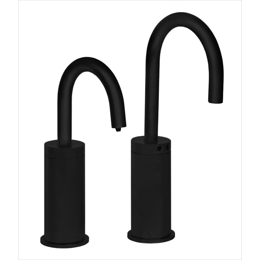 MP1105 Matching Electronic Faucet AND Electronic Soap Dispenser in Matte Black