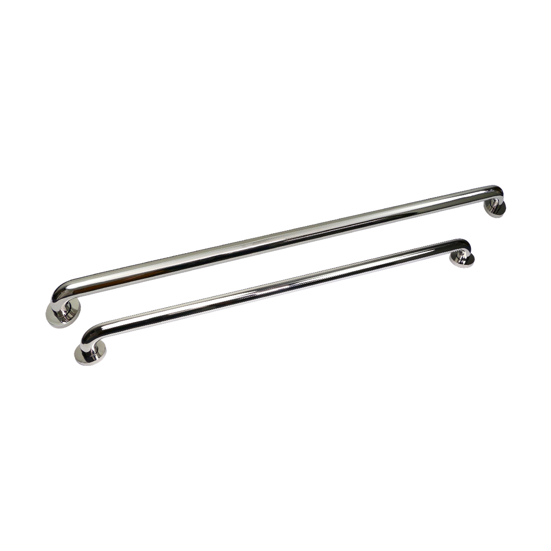 MPGB-8 Matching Pair, One 36" & One 42" Grab Bars in Polished Stainless Steel