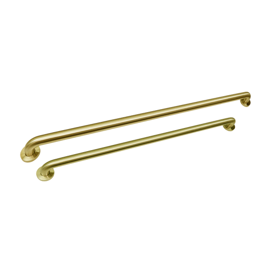 MPGB-8 Matching Pair, One 36" & One 42" Grab Bars In Satin Brass