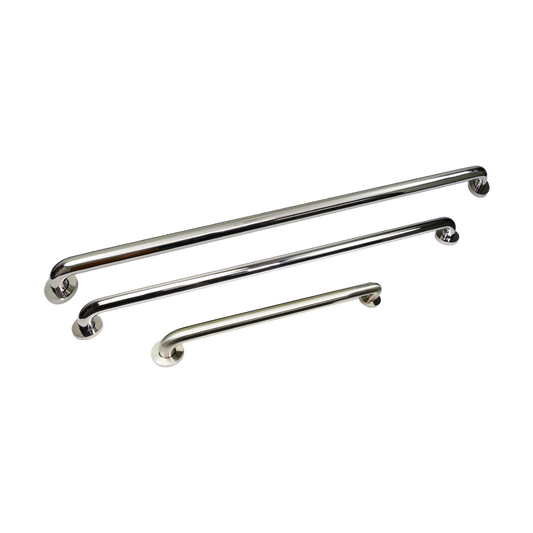 Triple Matching Grab Bar Set Of Three In Polish Stainless Steel, TMGB-18