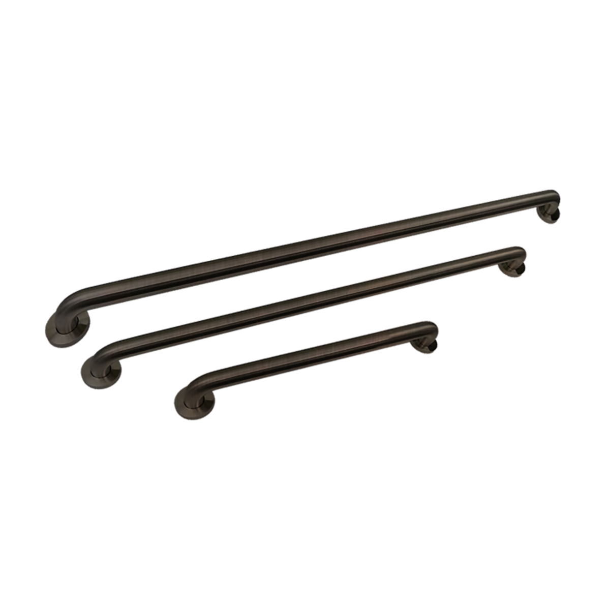 TMGB-18 Triple Matching Grab Bar Set of Three in Stainless Steel Construction