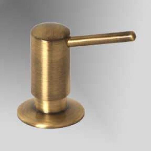 A-11170 Manual Pump Soap Dispenser with 32oz Bottle in Antique Brass