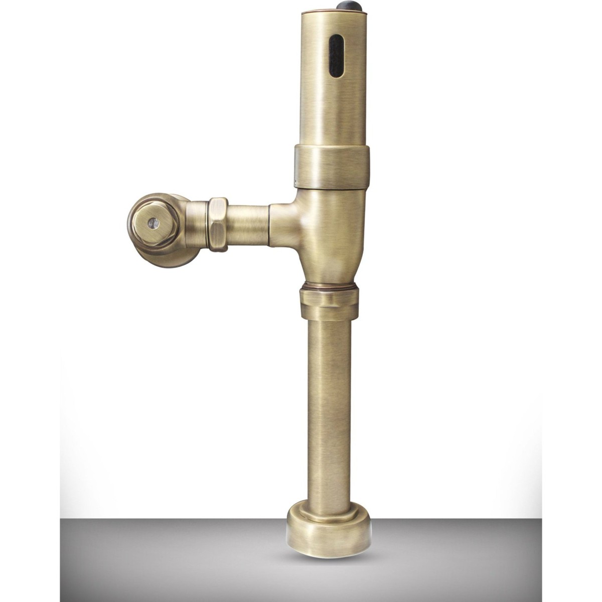 ATV-2 Hands Free TOILET Flush Valve in Antique Brass