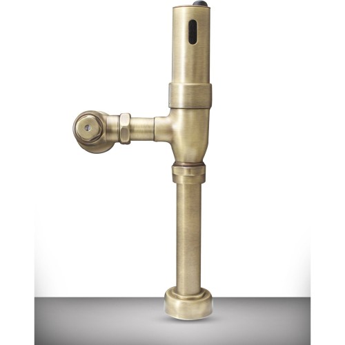ATV-2 Hands Free TOILET Flush Valve in Antique Brass