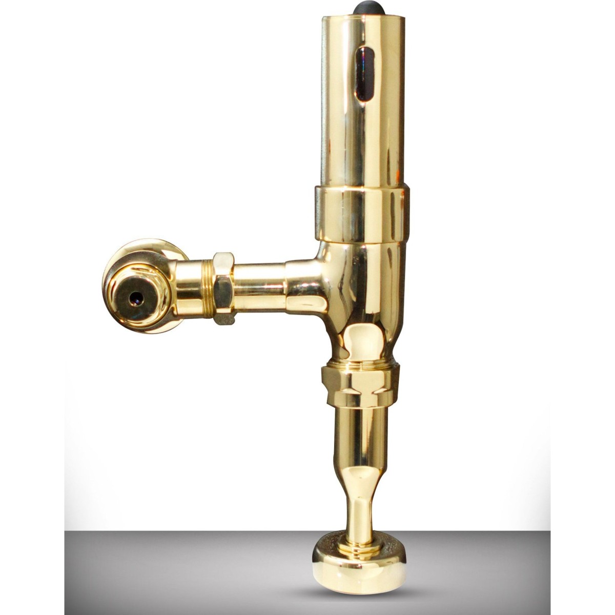 AUV-2 Automatic Electronic Hands Free URINAL Flush Valve in Polished Brass