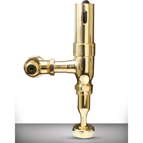 AUV-2 Automatic Electronic Hands Free URINAL Flush Valve in Polished Brass