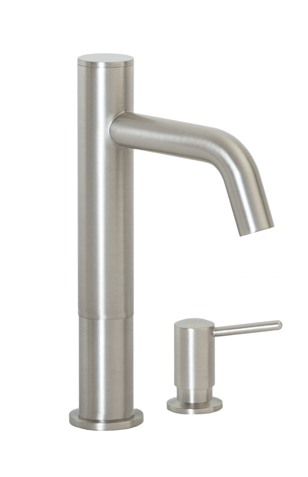 FA-3263S Automatic Faucet with 6” Spout Reach, 3” Riser and Manual Soap Dispenser in Satin Nickel