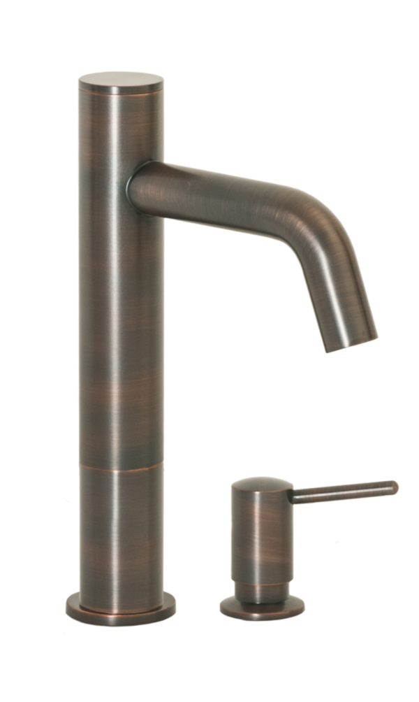 FA-3263S Automatic Faucet with 6” Spout Reach, 3” Riser and Manual Soap Dispenser in Venetian Bronze