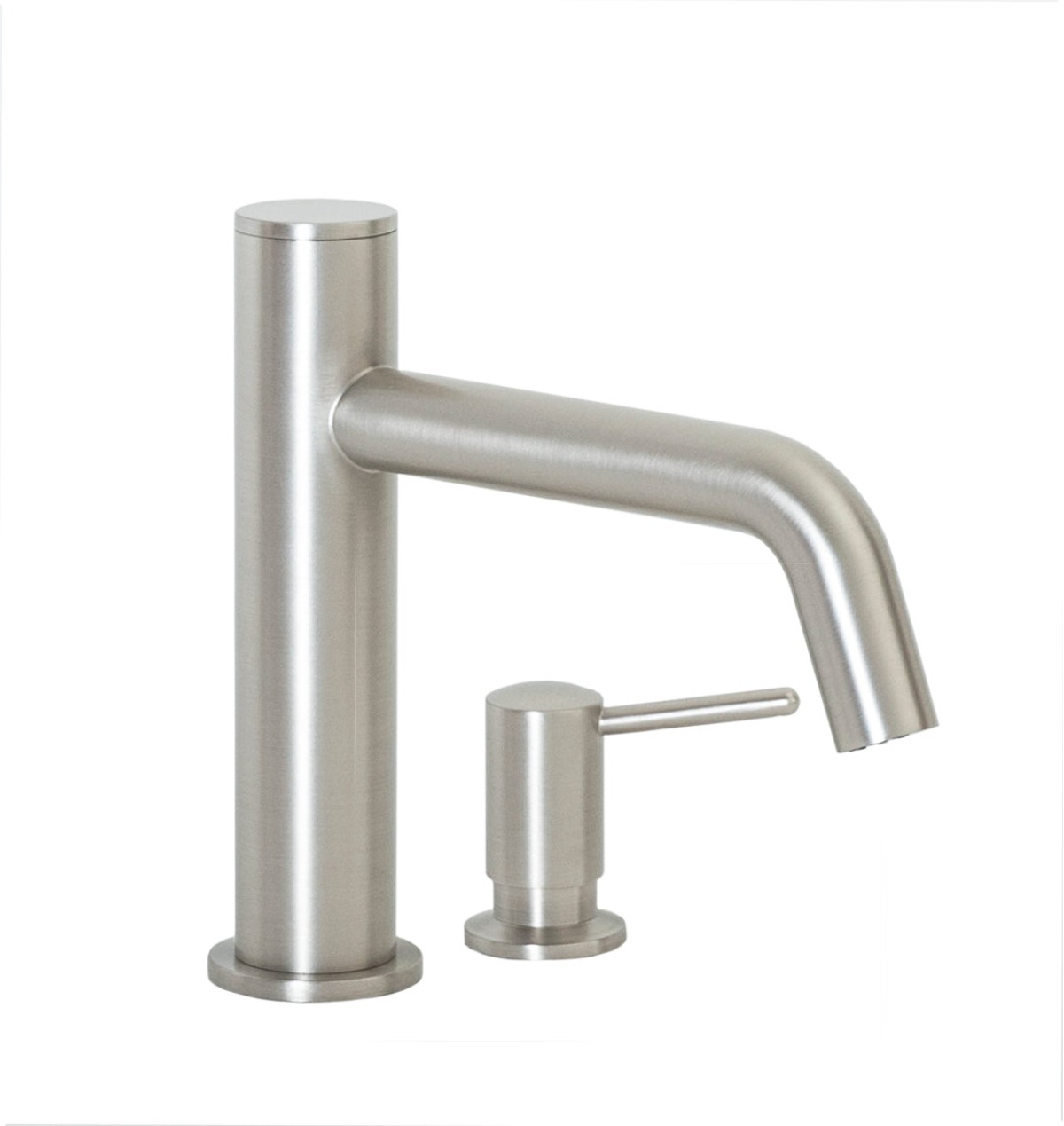 FA-3280S Automatic Faucet with 8” Spout Reach and Manual Soap Dispenser in Satin Nickel