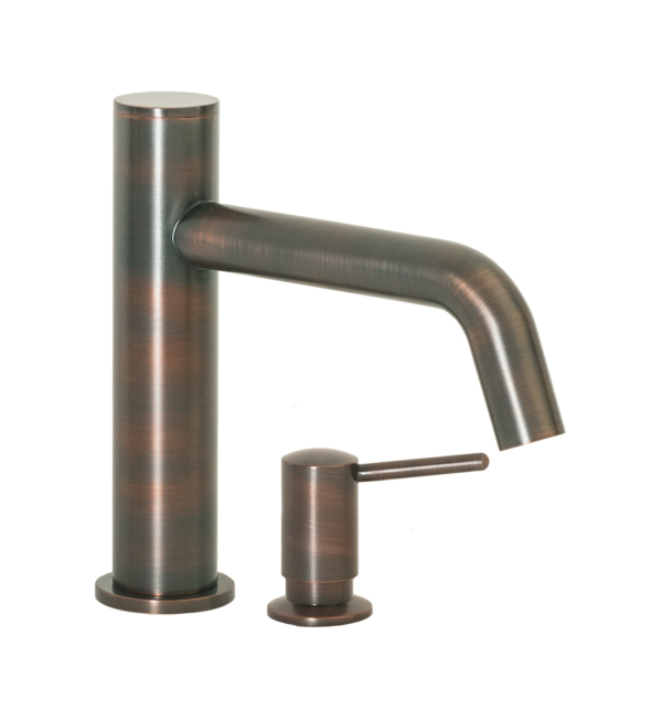 FA-3280S Automatic Faucet with 8” Spout Reach and Manual Soap Dispenser in Venetian Bronze