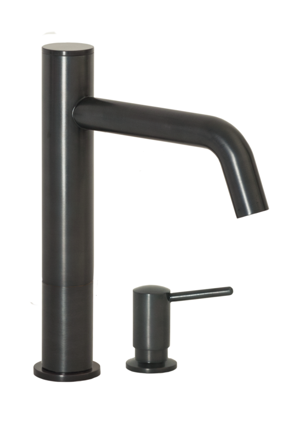 FA-3283S Automatic Faucet with 8” Spout Reach, 3” Riser and Manual Soap Dispenser in Oil Rubbed Bronze