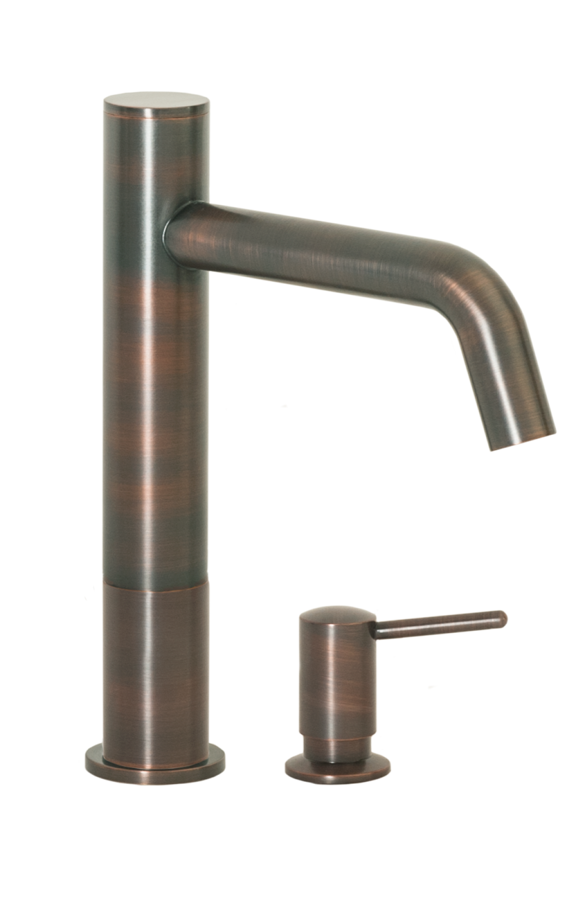 FA-3283S Automatic Faucet with 8” Spout Reach, 3” Riser and Manual Soap Dispenser in Venetian Bronze