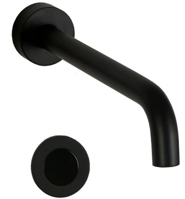 FA43-124 Wall Mounted Automatic Sensor Faucet in Matte Black