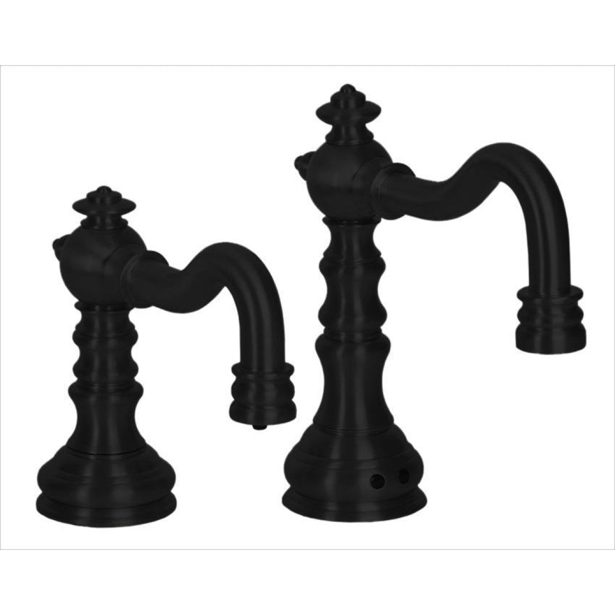MP109 Matching Electronic Faucet and Electronic Soap Dispenser in Matte Black