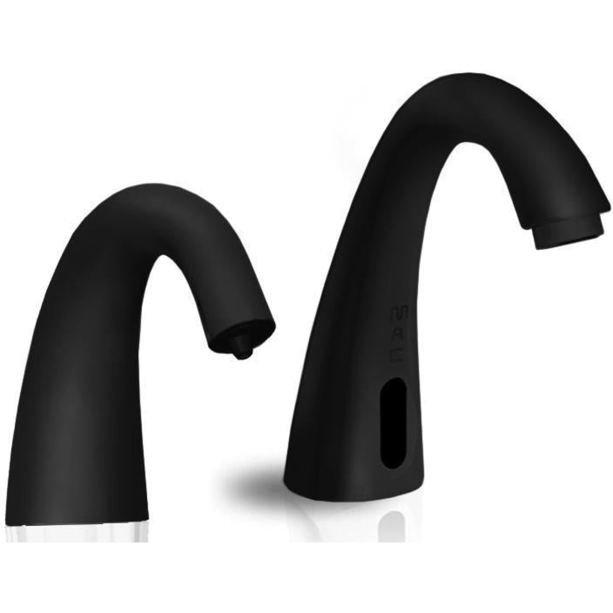 MP17 Matching Pair of Faucet and Soap Dispenser in Matte Black