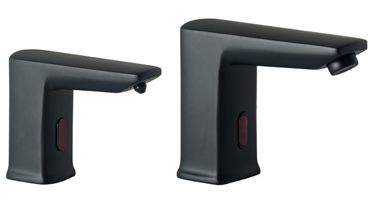 MP22 Matching Pair of Faucet and Soap Dispenser in Matte Black