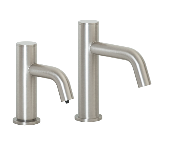 MP3260 Automatic Hands-Free Faucet with 6” Spout Reach and Automatic Soap Dispenser with 32oz. Bottle in Satin Nickel