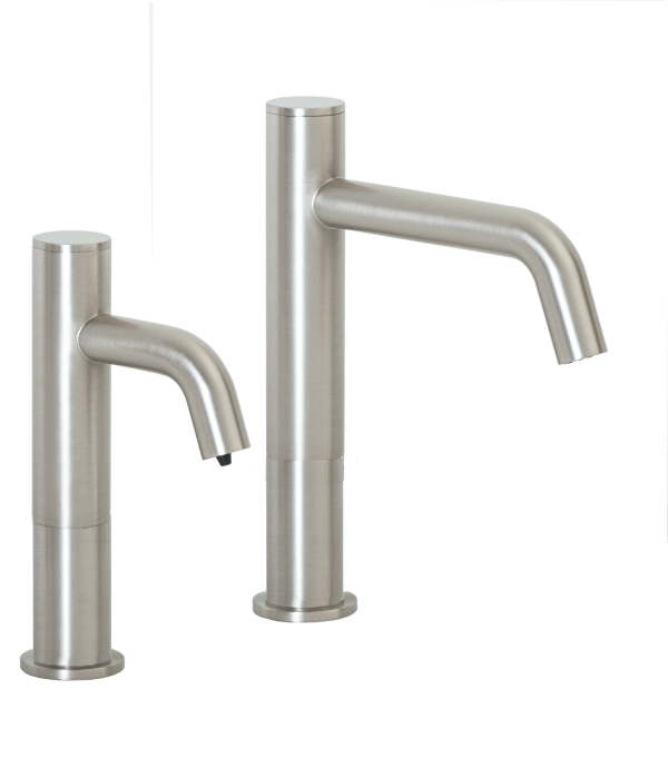 MP3283 Automatic Hands-Free Faucet with 8” Spout Reach, 3” Riser and Automatic Soap Dispenser with 32oz. Bottle in Satin Nickel