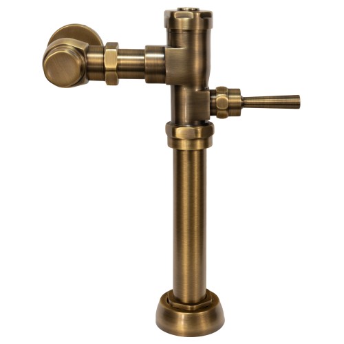 MTV-1 Manual TOILET Flush Valve in Antique Brass
