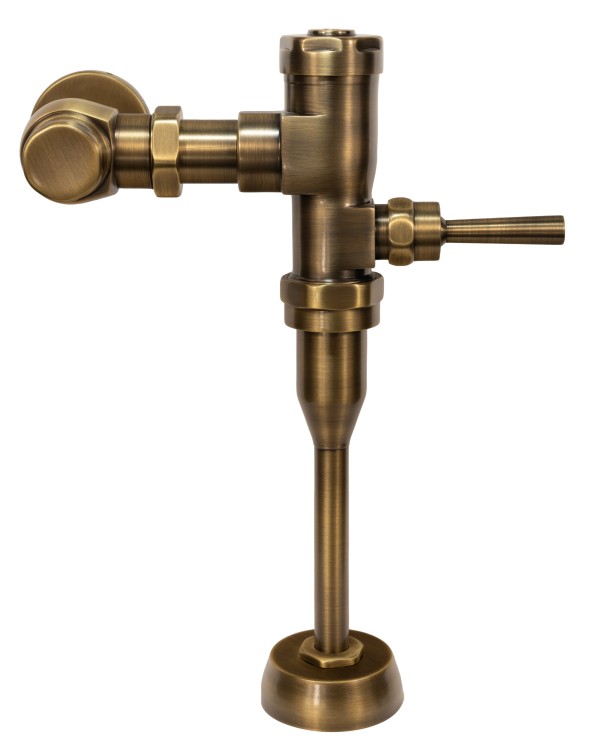 MUV-1 Manual URINAL Flush Valve in Antique Brass