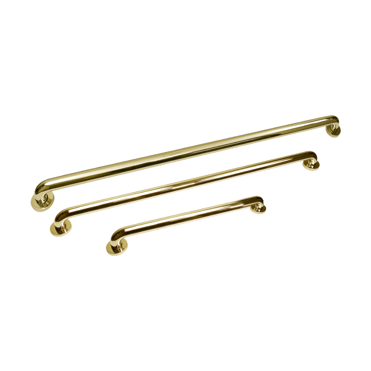 TMGB-18 Triple Matching Grab Bar Set of Three in Stainless Steel Construction