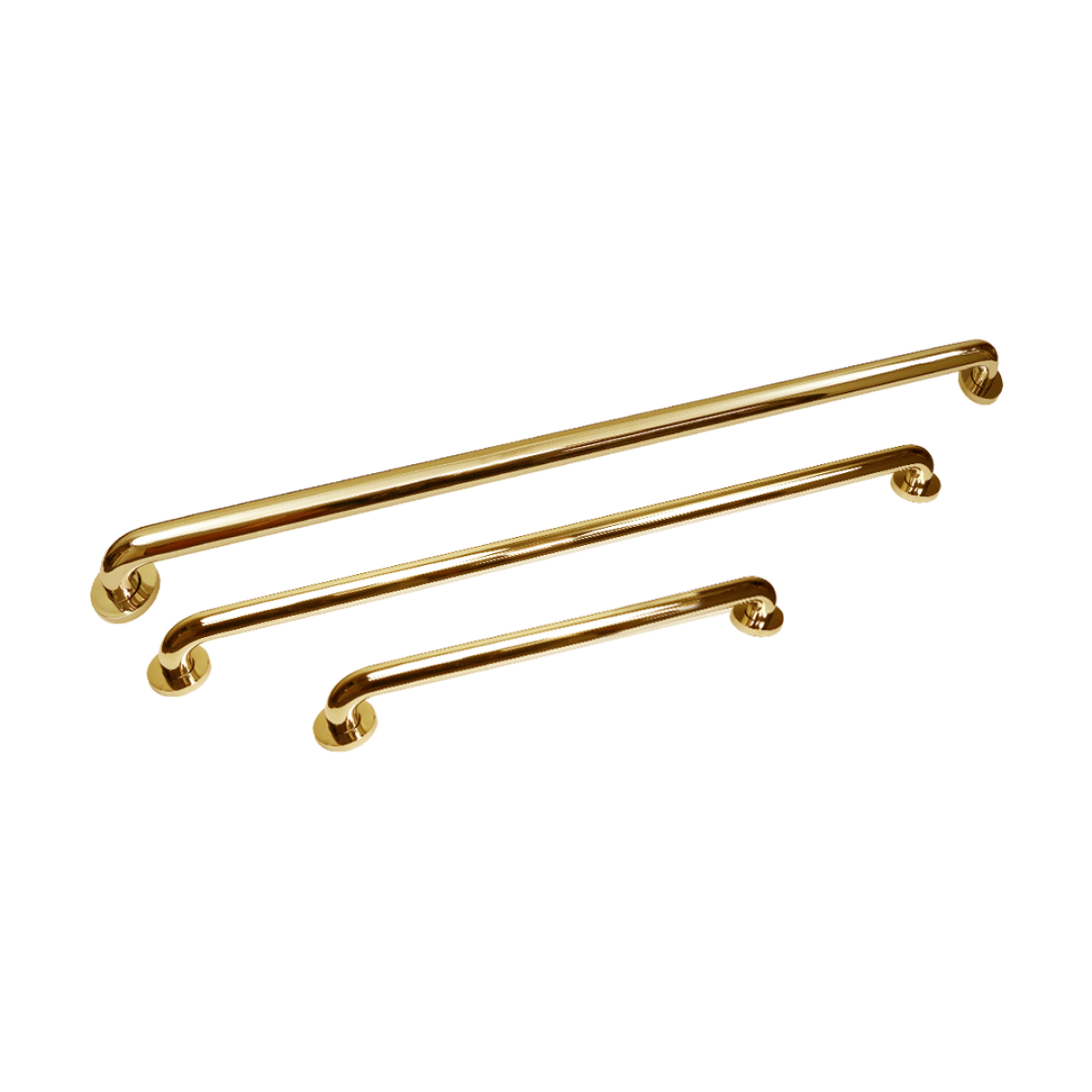 TMGB-18 Triple Matching Grab Bar Set of Three in Stainless Steel Construction