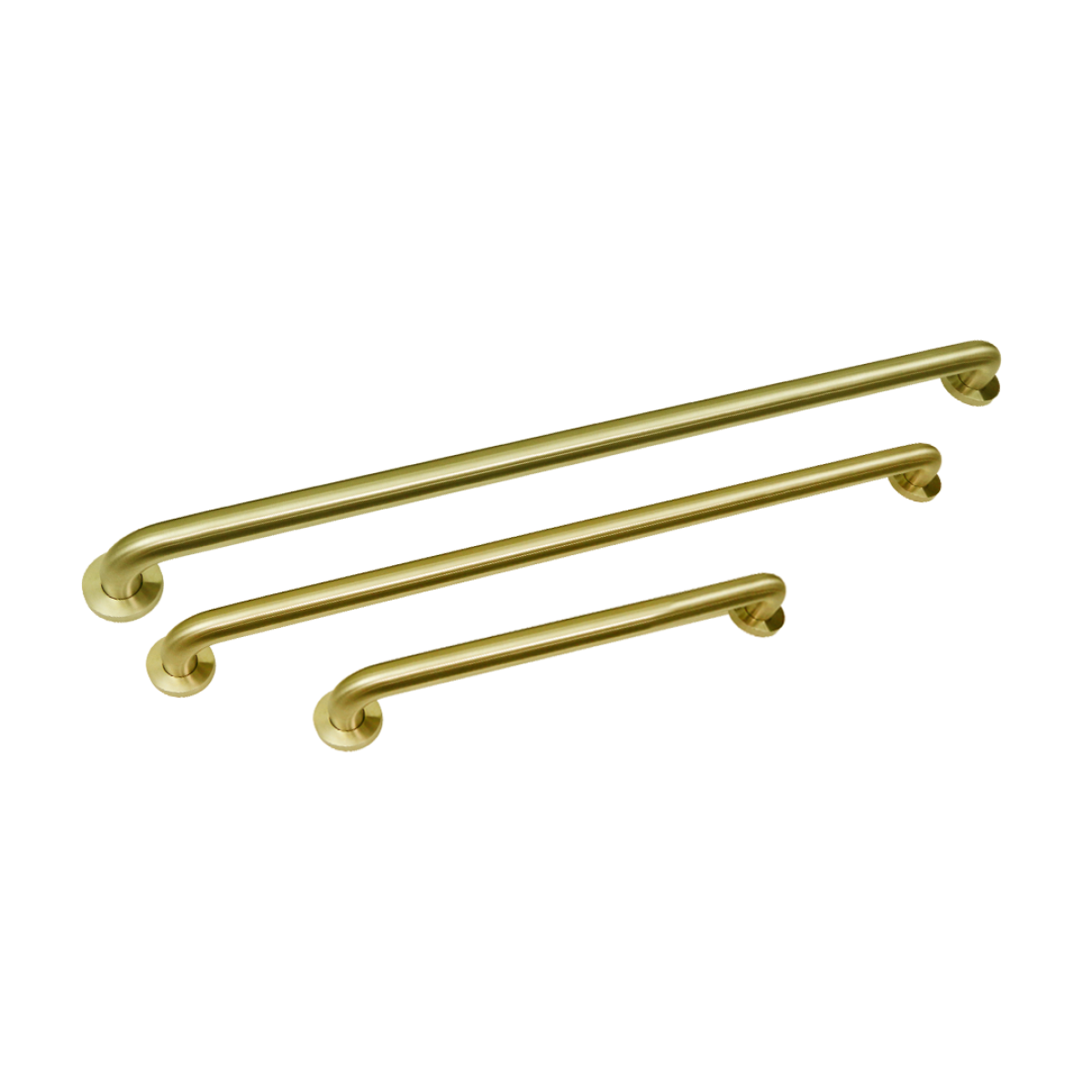 TMGB-18 Triple Matching Grab Bar Set of Three in Stainless Steel Construction